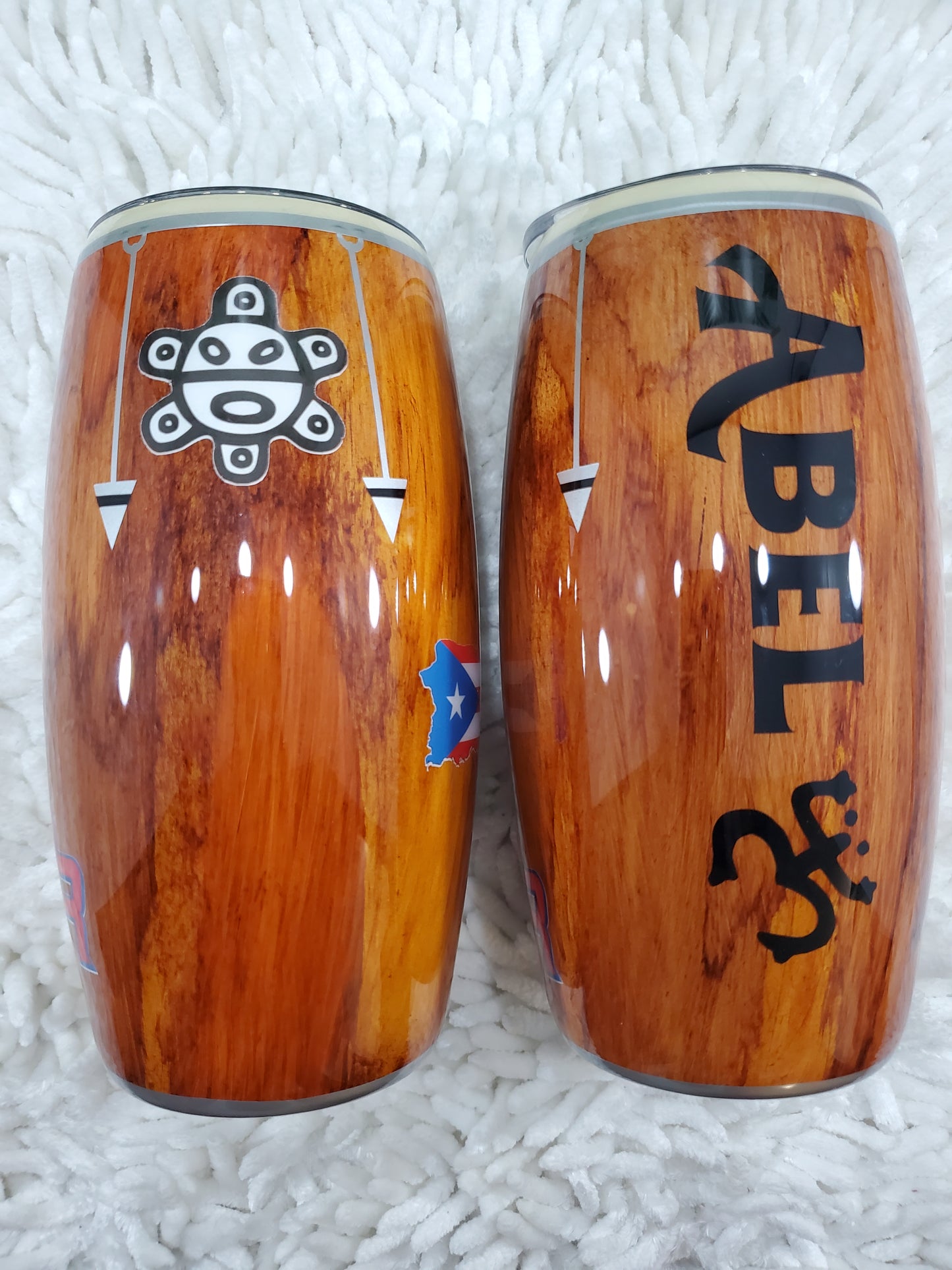 25oz. Stemless Tumbler w/ Straw - A.K.A SNOWMAN/FOOTBALL TUMBLER