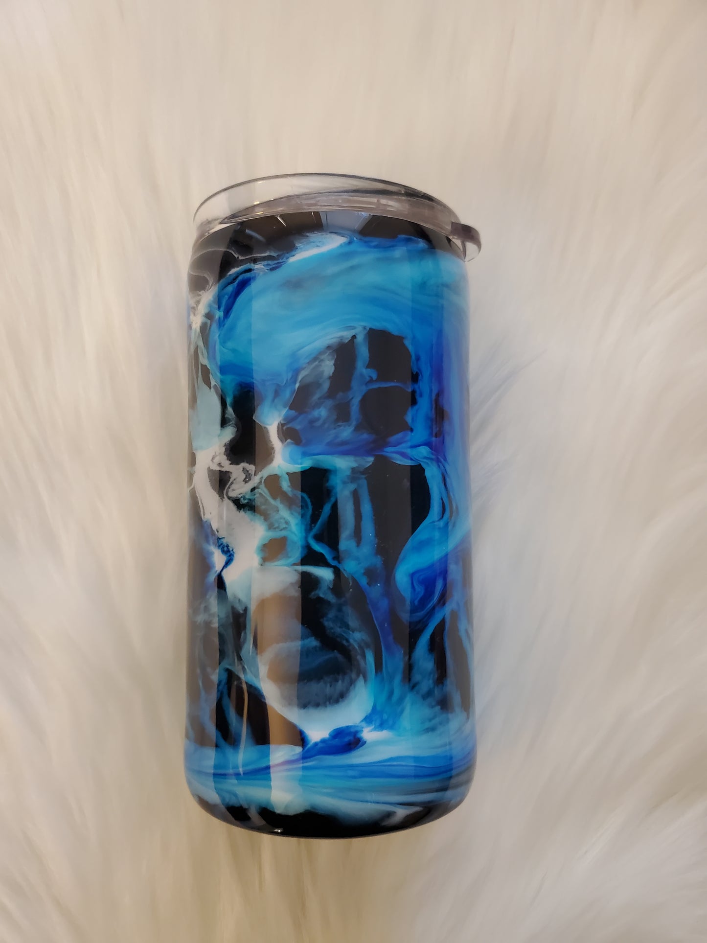 Black & Blue Swirl