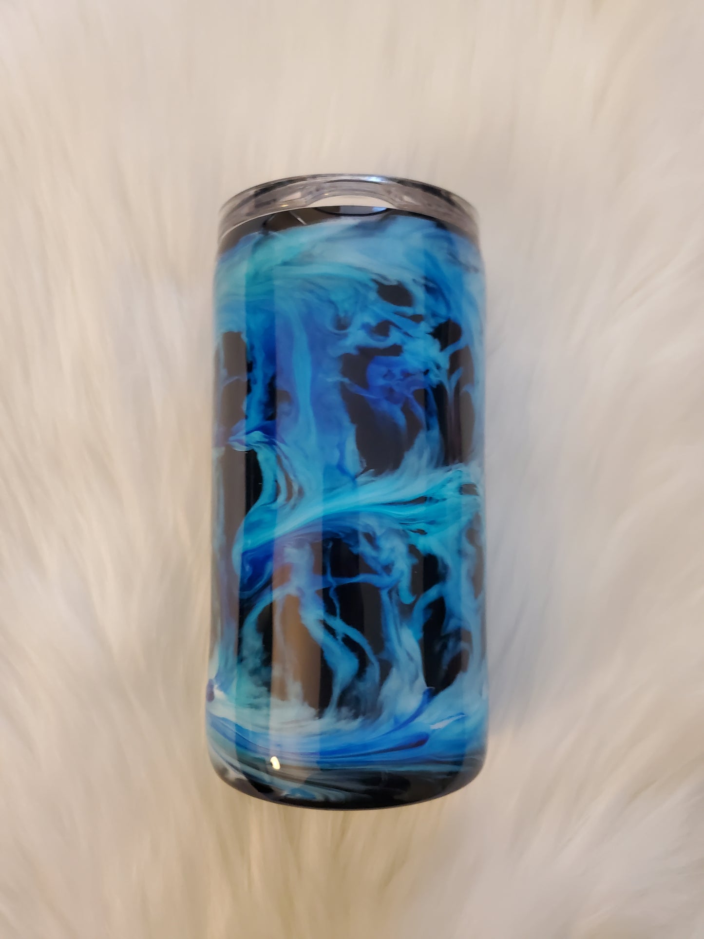 Black & Blue Swirl