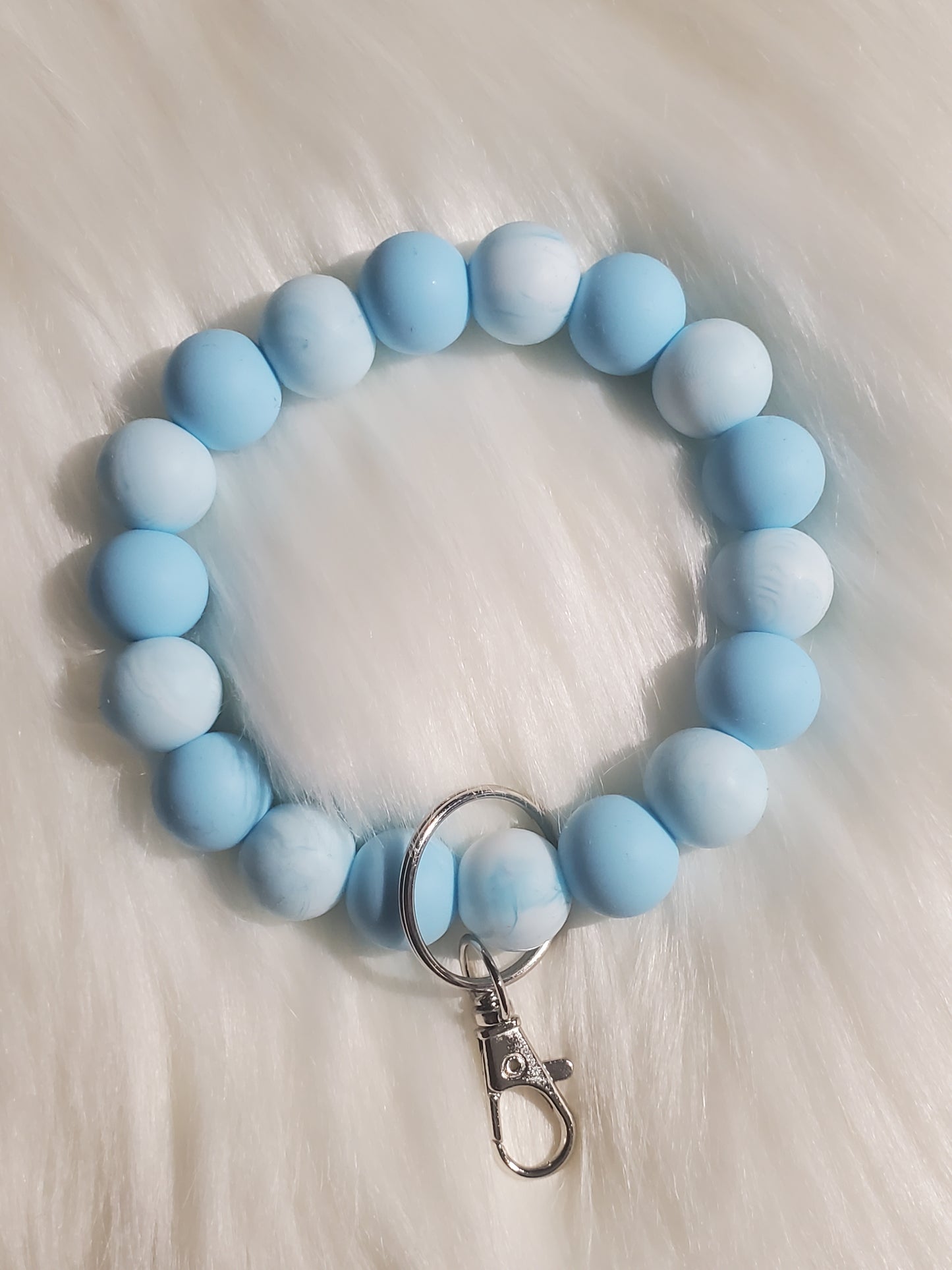 Silicone Beaded Key Ring