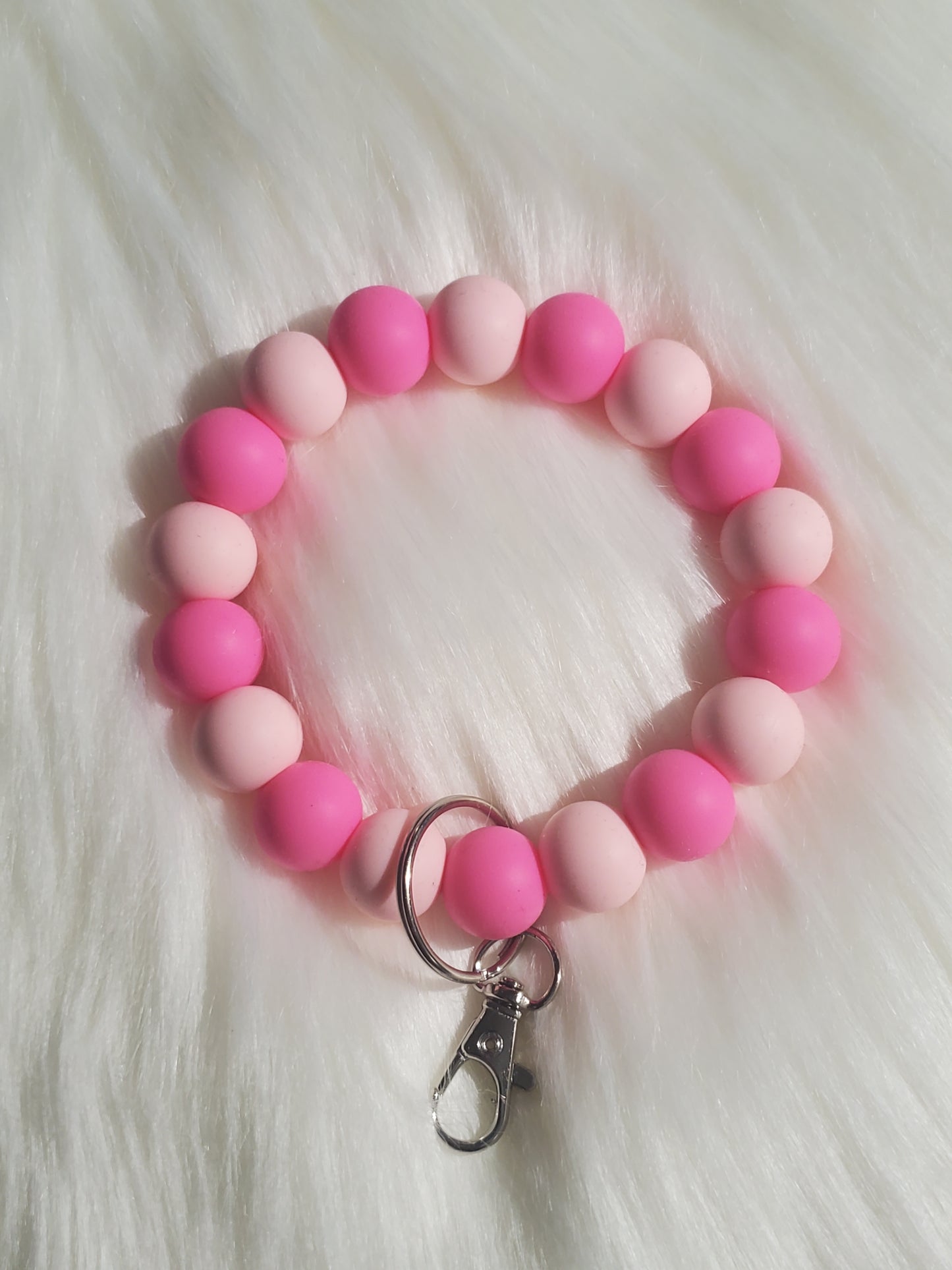 Silicone Beaded Key Ring