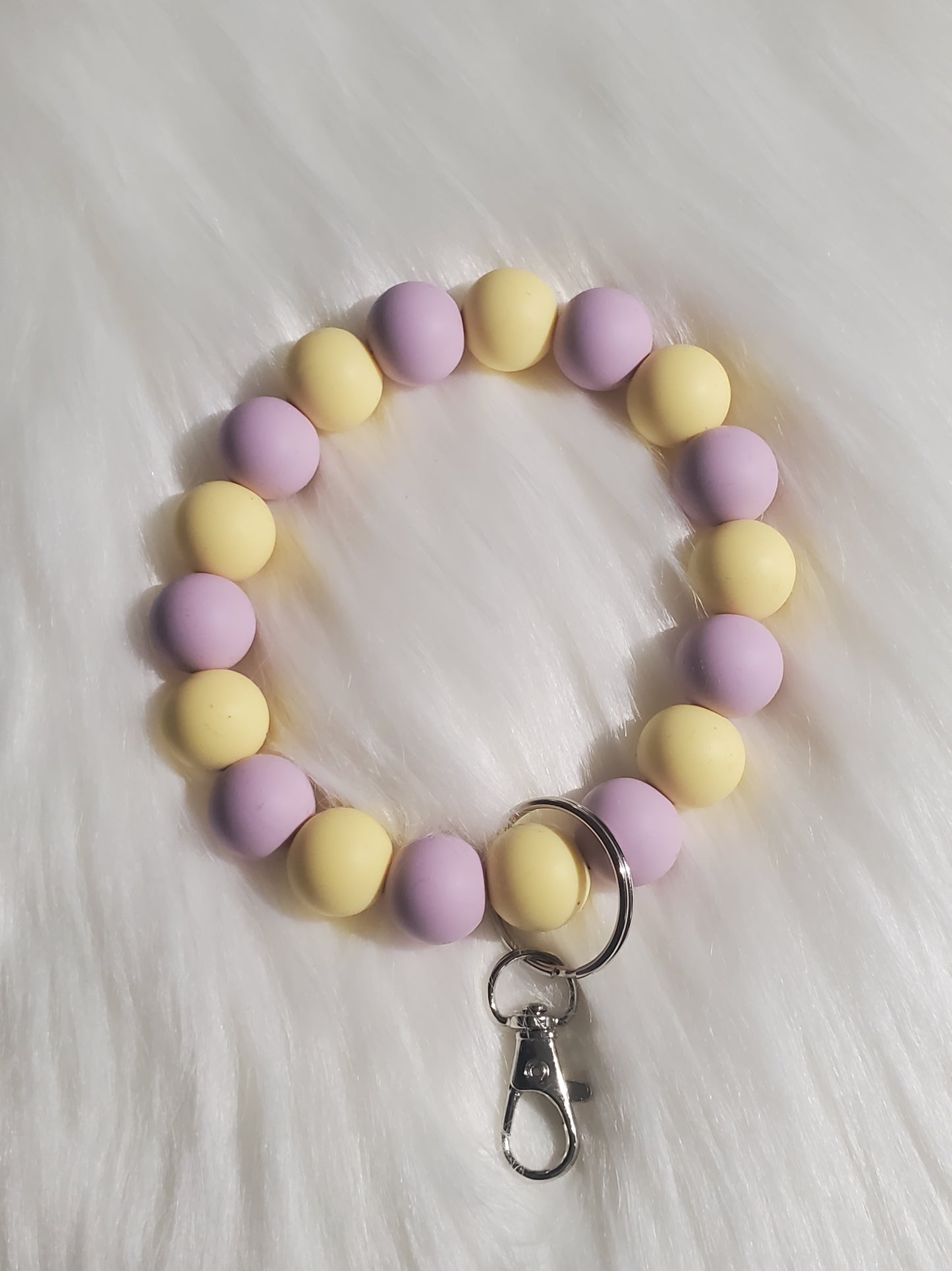 Silicone Beaded Key Ring