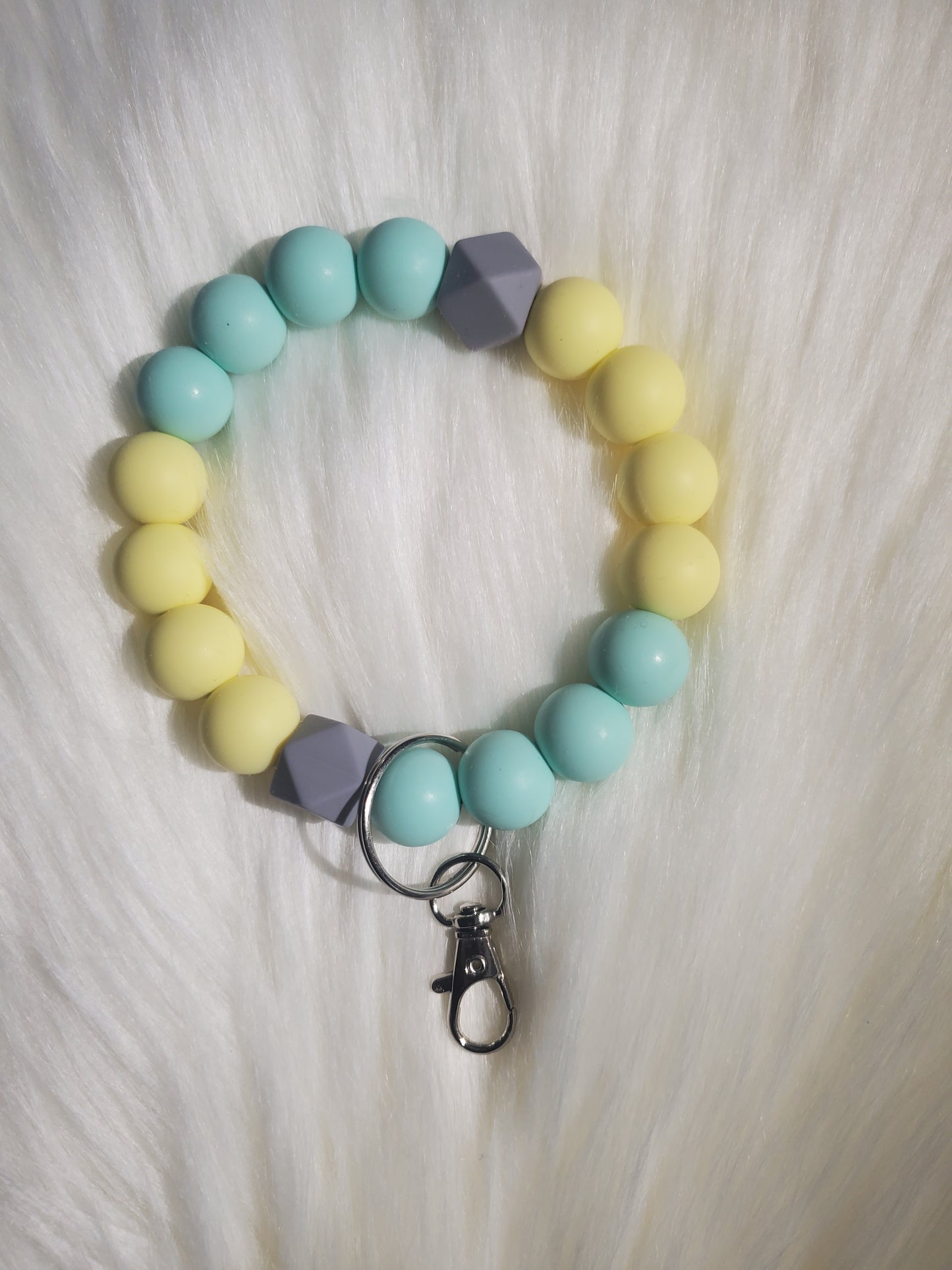 Silicone Beaded Key Ring