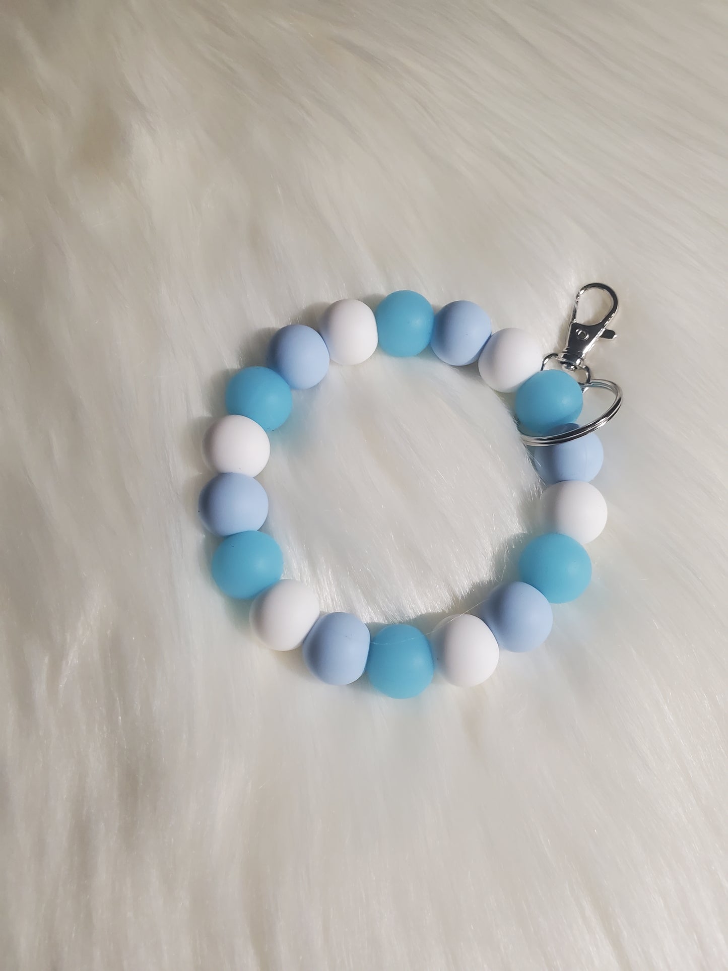 Silicone Beaded Key Ring