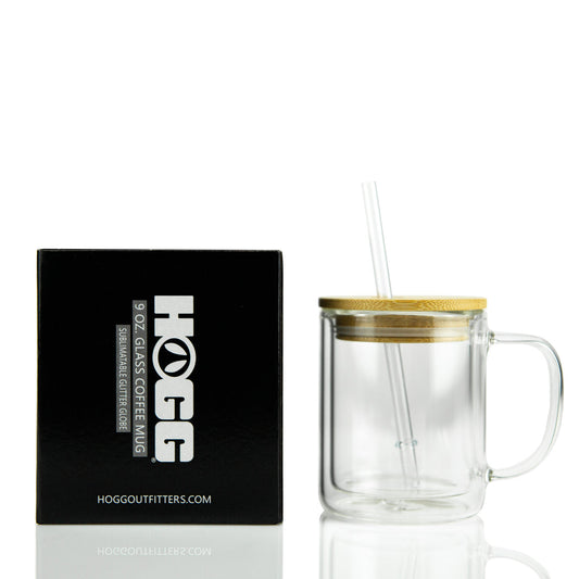 9oz. Glass Coffee Mug Glitter Globe