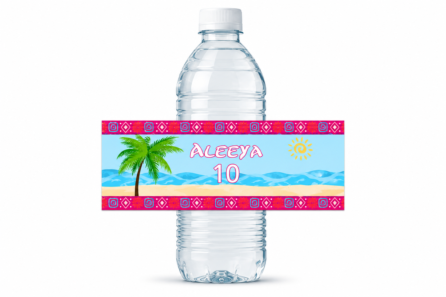 Etiquetas para botellas de agua