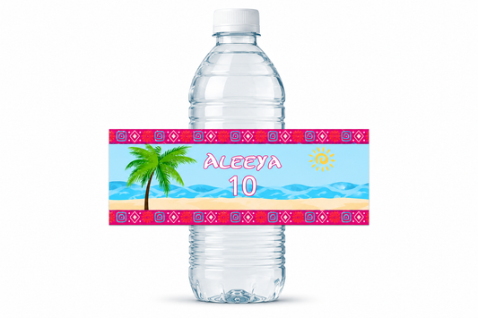 Etiquetas para botellas de agua