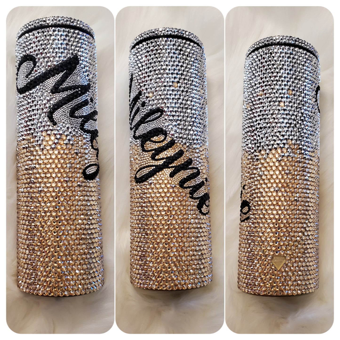 Straight Skinny Slurp Tumbler For Rhinestone