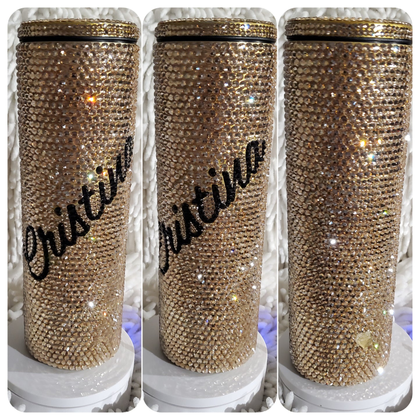 Straight Skinny Slurp Tumbler For Rhinestone