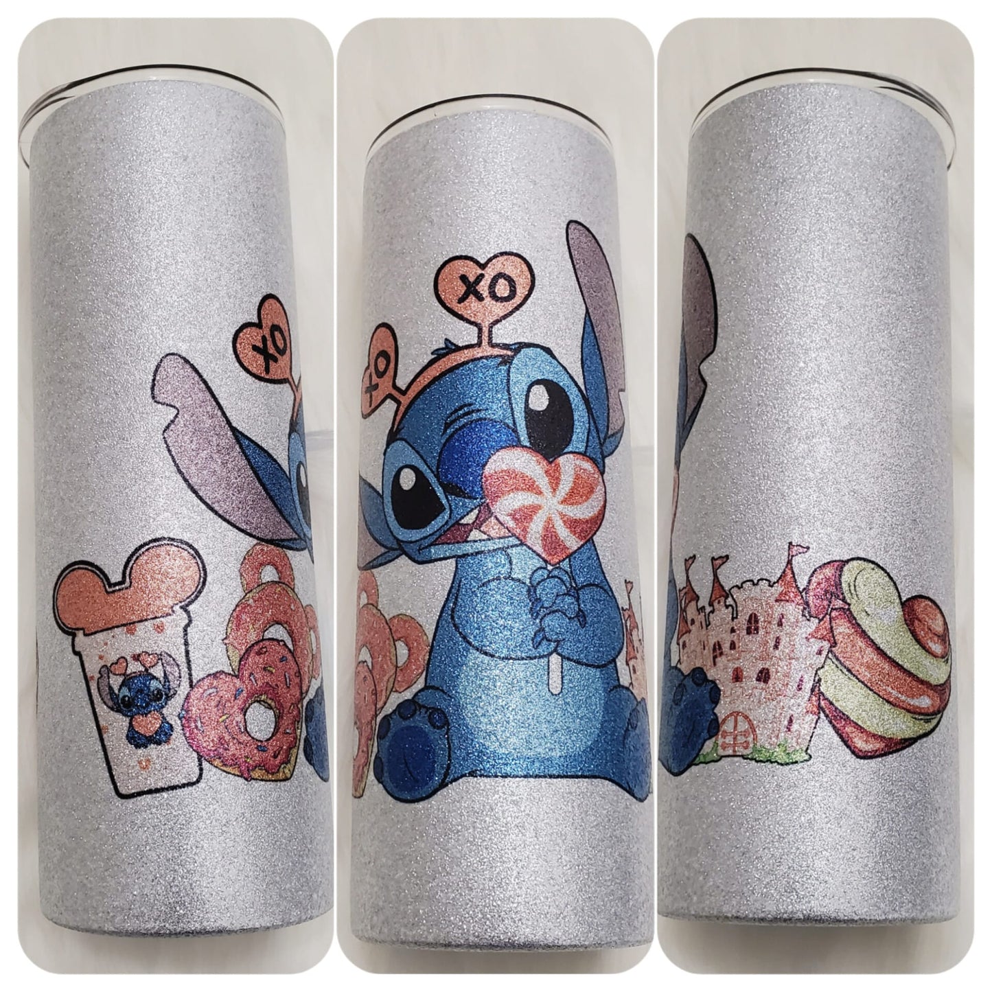 Glitter Stitch Tumbler